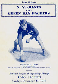 1938 NFL Championship Game Program